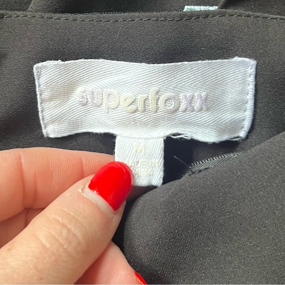 Superfoxx Floral Embroidered Black Mini Dress - Picture 4 of 5